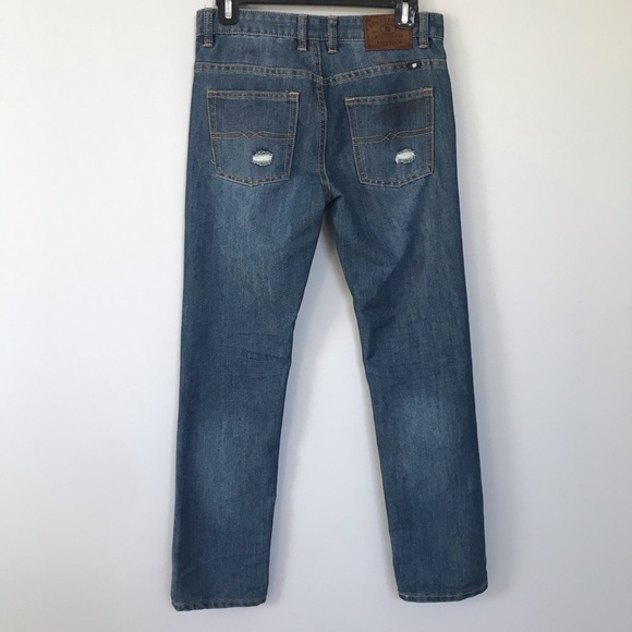 Lucky Brand Boys Billy Straight Jeans with Patches - Picture 5 of 11